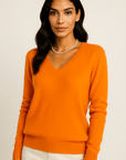 Éloise Cashmere V-Neck Sweater