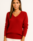 Éloise Cashmere V-Neck Sweater