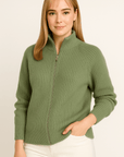 Evelyn Prestige Wool Zip-Up