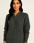 Evelyn Prestige Wool Zip-Up