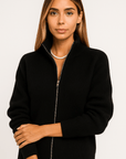 Evelyn Prestige Wool Zip-Up