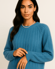 Fluffy Cashmere Knit Sweater