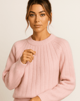 Fluffy Cashmere Knit Sweater