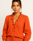 Jennie Draped Elegance Blouse