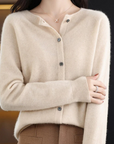 Liora Merino Wool Button Cardigan
