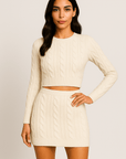 Knit Two-Piece Sweater Set