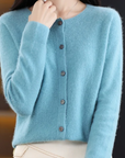 Liora Merino Wool Button Cardigan