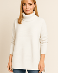 Lina Oversized Turtleneck Knit Sweater