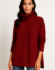 Lina Oversized Turtleneck Knit Sweater