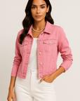 Livia Button-Up Denim Jacket
