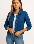 Livia Button-Up Denim Jacket