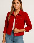 Livia Button-Up Denim Jacket