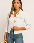Livia Button-Up Denim Jacket