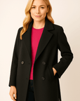 Lucette Long Wool-Blend Coat