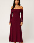 Lunara Sequin Off-Shoulder Maxi Dress
