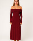 Lunara Sequin Off-Shoulder Maxi Dress