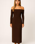 Lunara Sequin Off-Shoulder Maxi Dress