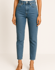 Mid Blue Mom Jeans