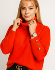 Mirelle Oversized Knit Turtleneck