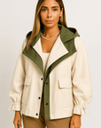 Nira Layered Panel Windbreaker