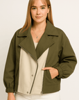 Nira Layered Panel Windbreaker