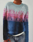 Danique Nordic Knit Crewneck Sweater