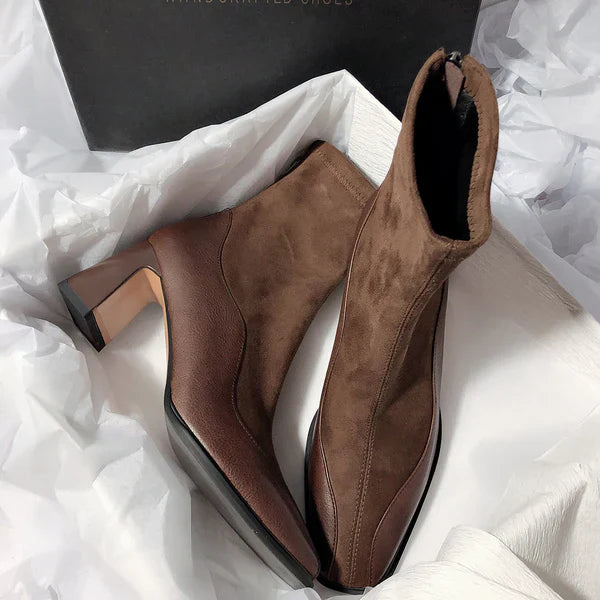 Sorelle Spliced Suede Boots