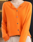 Liora Merino Wool Button Cardigan