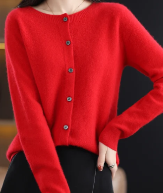 Liora Merino Wool Button Cardigan