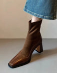 Sorelle Spliced Suede Boots