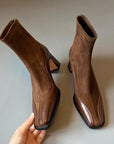 Sorelle Spliced Suede Boots