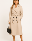 Sabina Double-Breasted Wool Coat
