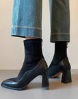 Sorelle Spliced Suede Boots