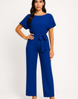 Serena Belted Wide-Leg Jumpsuit