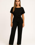Serena Belted Wide-Leg Jumpsuit