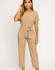 Serena Belted Wide-Leg Jumpsuit