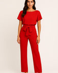 Serena Belted Wide-Leg Jumpsuit
