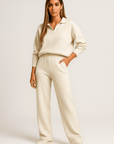 Serena | Knitted Polo & Pants Set