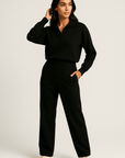 Serena | Knitted Polo & Pants Set
