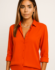 Sophie Silk V-Neck Blouse