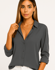 Sophie Silk V-Neck Blouse