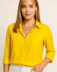 Sophie Silk V-Neck Blouse