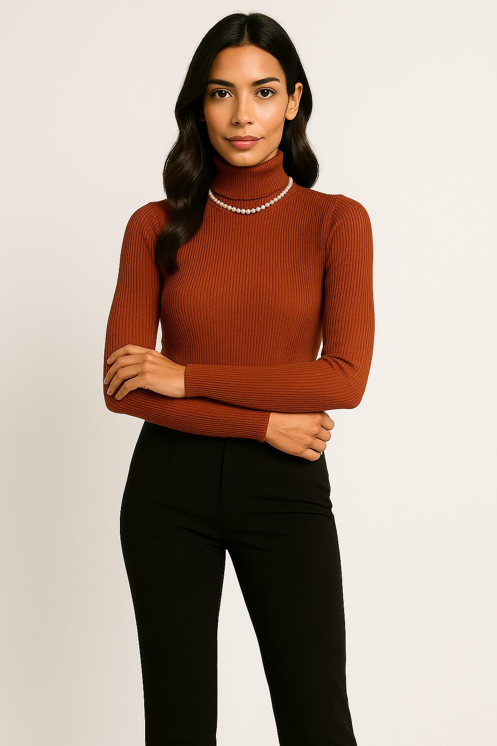 Luna Turtleneck Cashmere Sweater