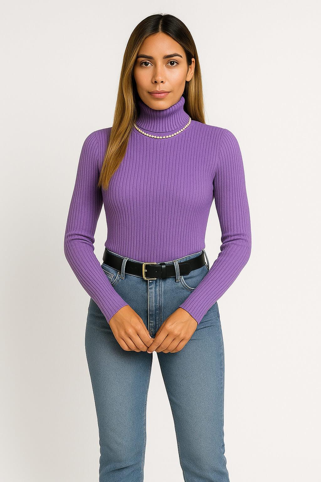 Luna Turtleneck Cashmere Sweater