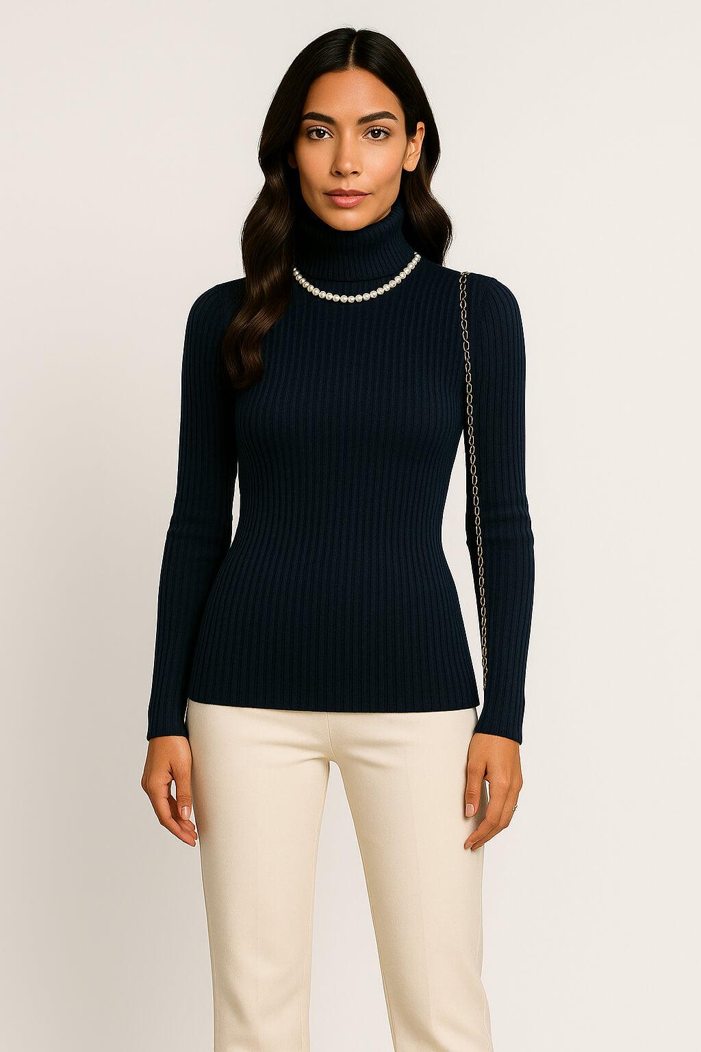 Luna Turtleneck Cashmere Sweater