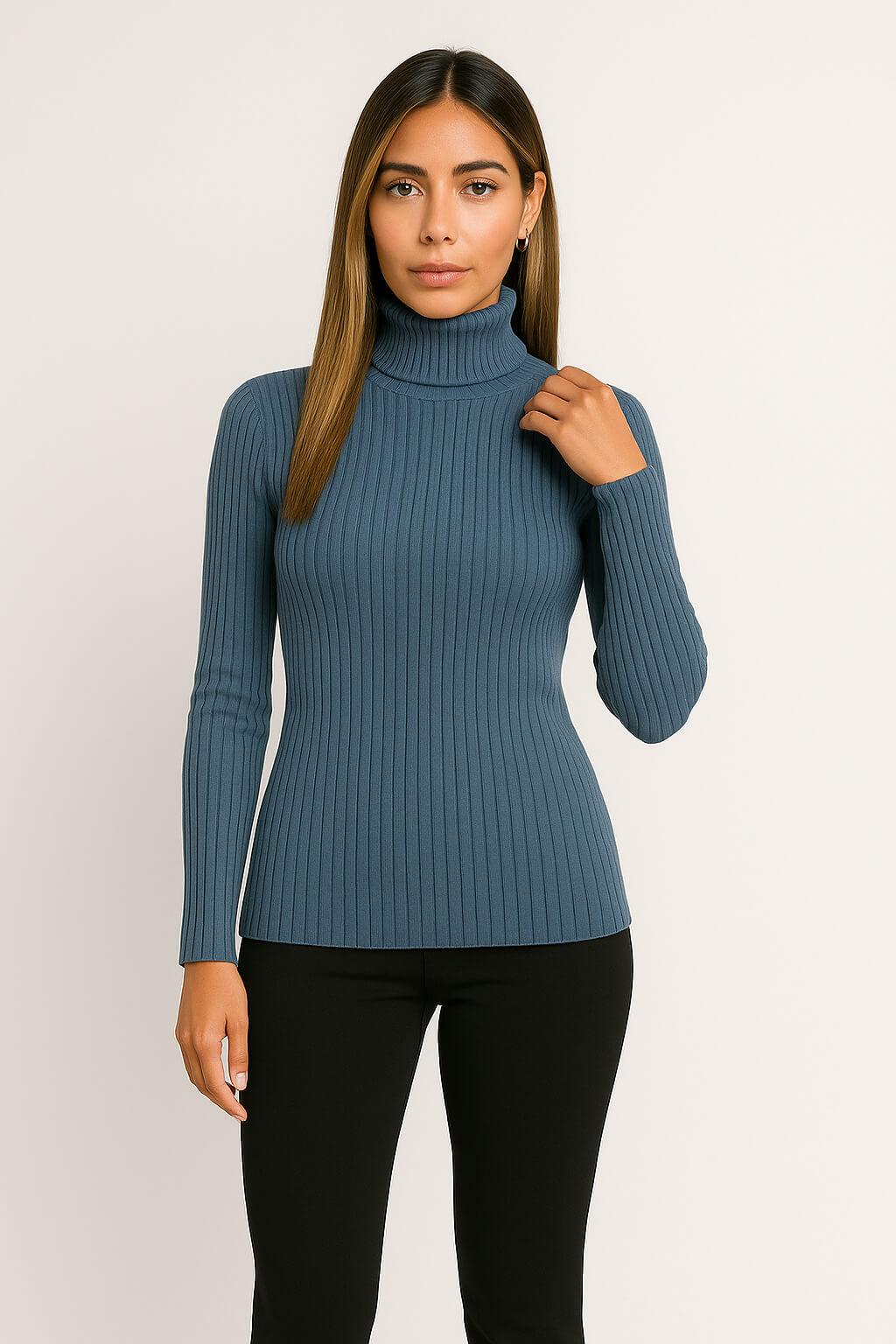 Luna Turtleneck Cashmere Sweater