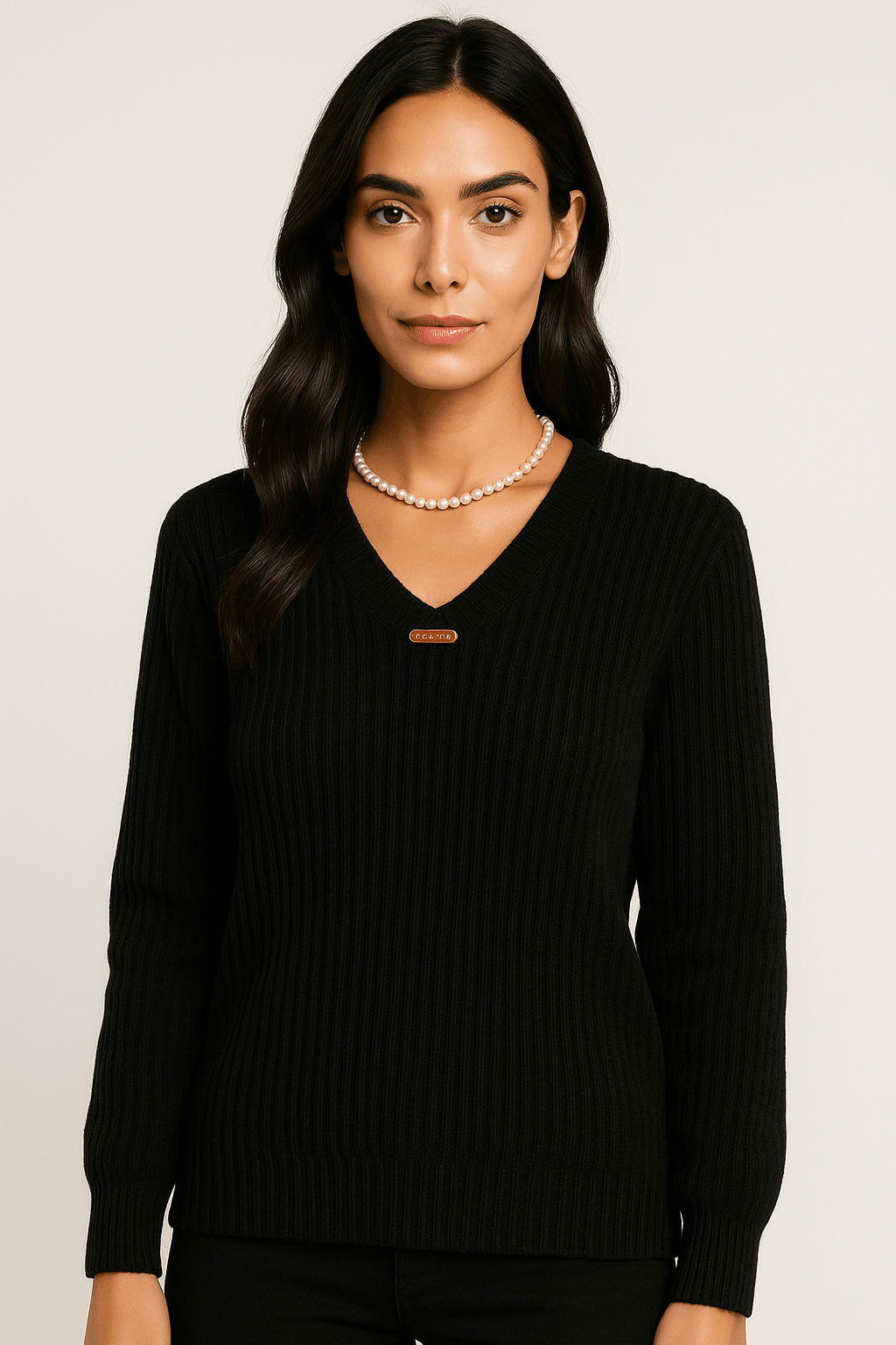 Vessa Honeyline Ribbed Knit Top