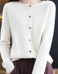 Liora Merino Wool Button Cardigan