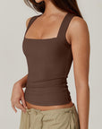 Square Neck Double-Layer Tank