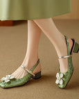 Camellia Slingback Pumps